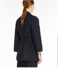 Carica l'immagine nel visualizzatore di Gallery, Giacca a vestaglia in jersey effetto denim "VISONE"