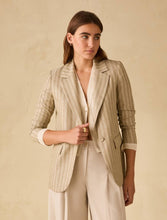 Carica l'immagine nel visualizzatore di Gallery, Blazer gessato con paillettes, salvia