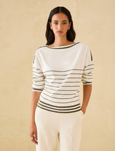 Carica l'immagine nel visualizzatore di Gallery, Marinière in maglia stretch, avorio