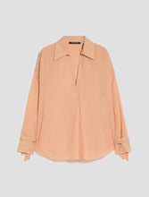 Carica l'immagine nel visualizzatore di Gallery, Blusa in voile di cotone, pesca