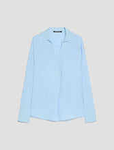 Carica l'immagine nel visualizzatore di Gallery, Blusa in crêpe de Chine, cielo
