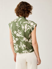Carica l'immagine nel visualizzatore di Gallery, Blusa in twill di seta, verde