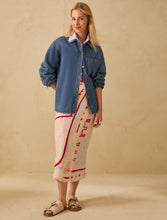 Carica l'immagine nel visualizzatore di Gallery, Camicia in denim con ricami, blue jeans