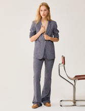 Carica l'immagine nel visualizzatore di Gallery, Blazer in jersey gessato, blu