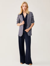 Carica l'immagine nel visualizzatore di Gallery, Blazer in jersey gessato, blu