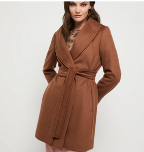 Cappotto corto in drap di lana "FENISIA"