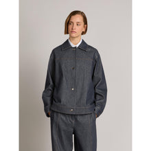 Carica l'immagine nel visualizzatore di Gallery, Giacca effetto denim in jersey compatto "MMLFANTE"
