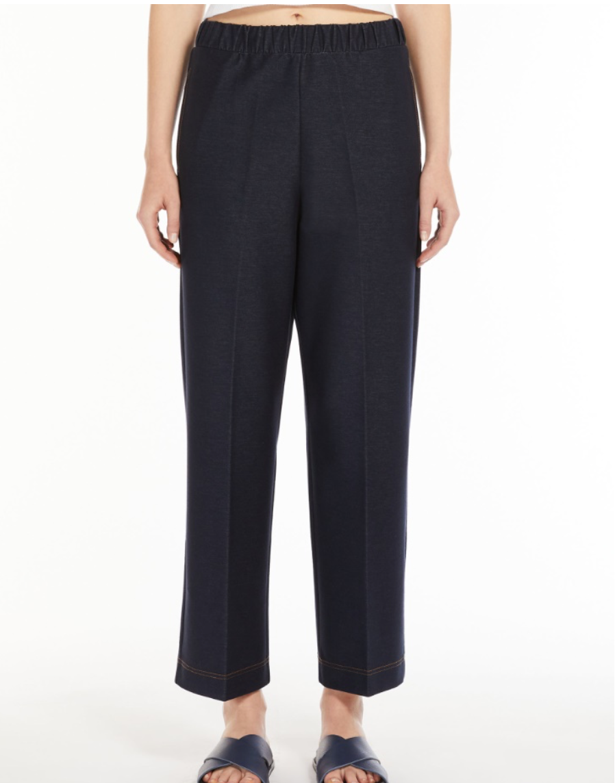 Pantalone in jersey effetto denim 