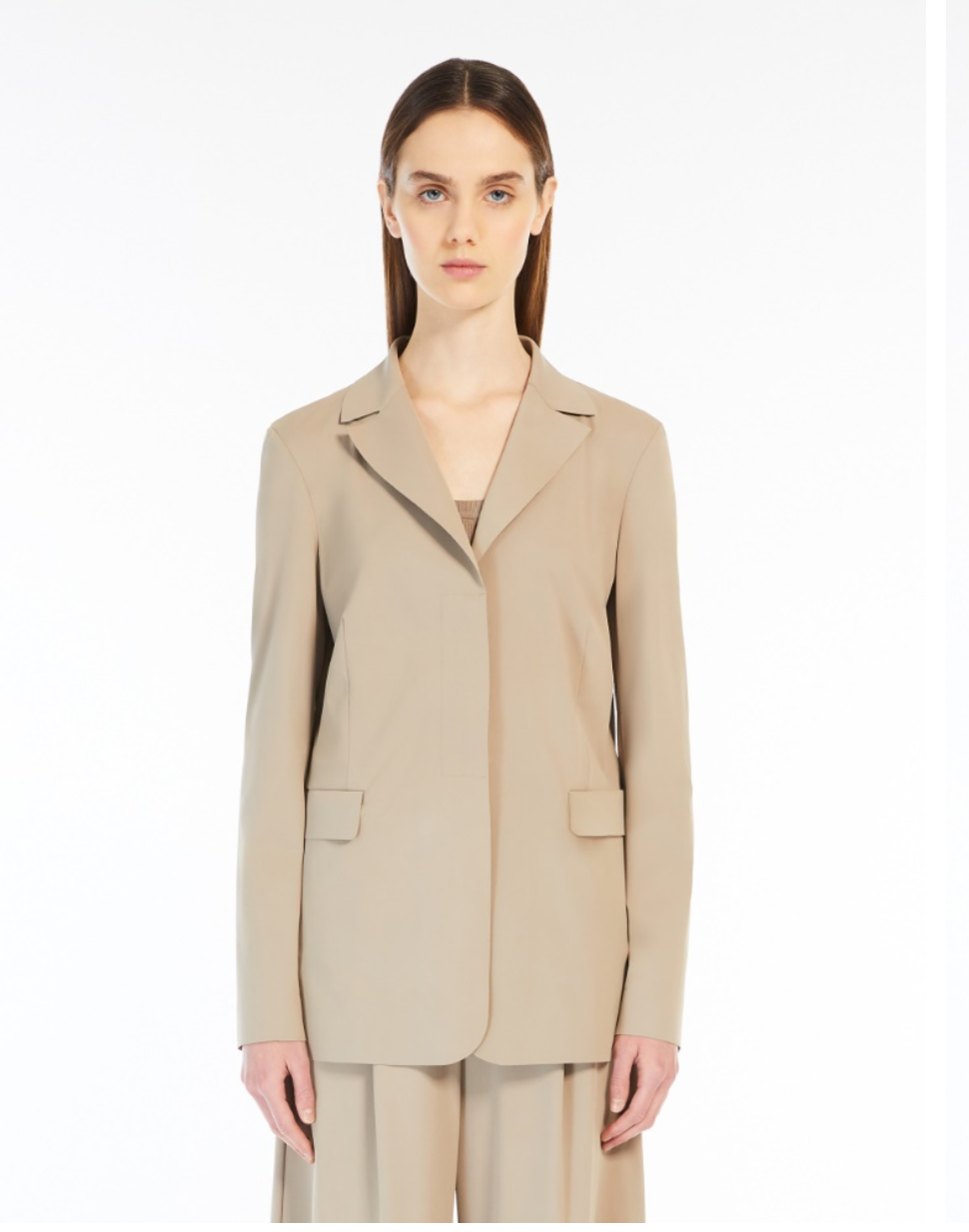 Blazer monopetto in jersey tecnico 