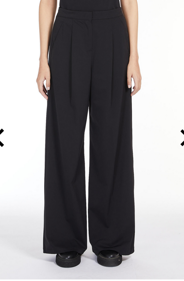 Pantalone fluido in jersey tecnico 