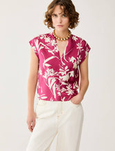 Carica l'immagine nel visualizzatore di Gallery, Blusa in twill di seta, fuxia
