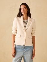 Carica l'immagine nel visualizzatore di Gallery, Blazer slim in jersey doppio, vaniglia
