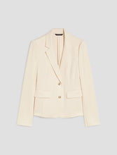 Carica l'immagine nel visualizzatore di Gallery, Blazer slim in jersey doppio, vaniglia
