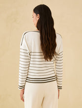 Carica l'immagine nel visualizzatore di Gallery, Marinière in maglia stretch, avorio
