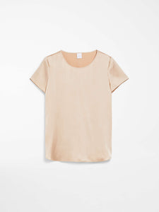 T-shirt in raso di seta "CORTONA"