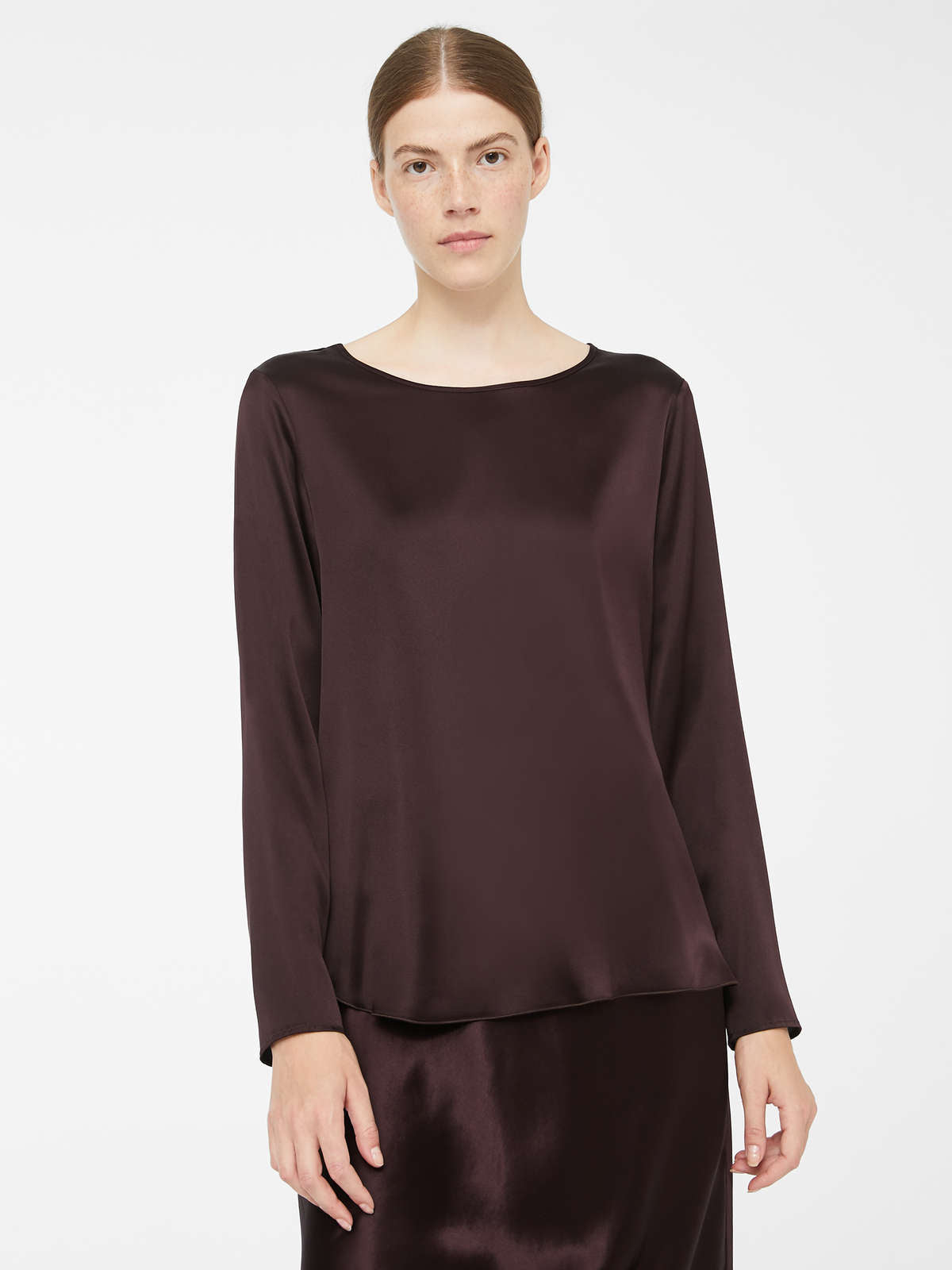 T-shirt in raso di seta