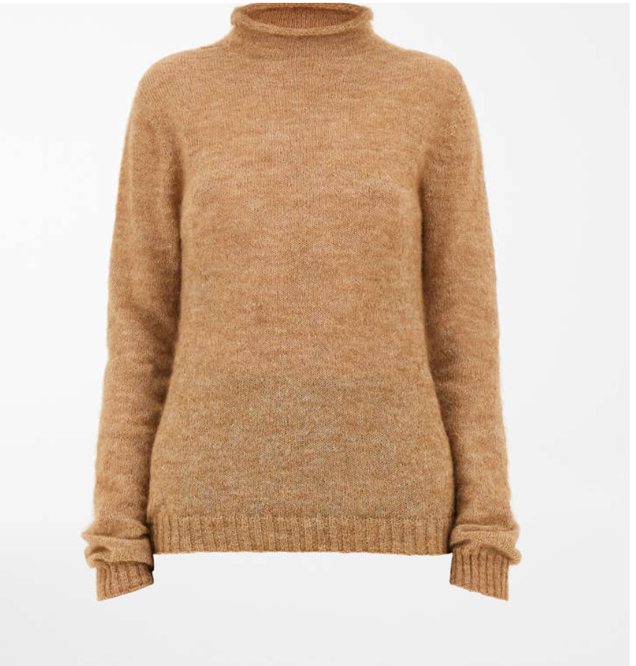 Maglia in filato mohair e lana 